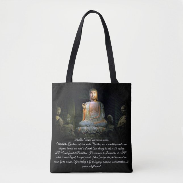 Bolso De Tela Iluminación Buda (Anverso)