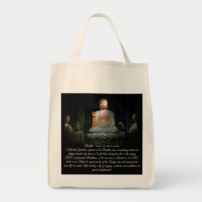 Bolso De Tela Iluminación Buda (Frente)