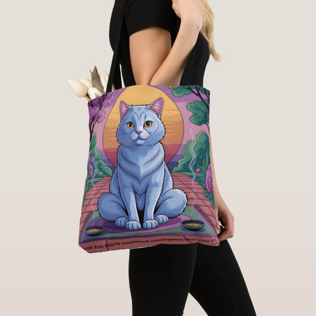 Bolso De Tela Iluminación felina (Detalle)