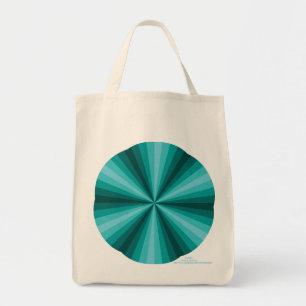 Bolso De Tela Ilusión óptica Aqua Tote Bag