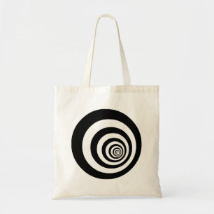 Bolso De Tela Ilusión óptica hipnótica Círculos concéntrico