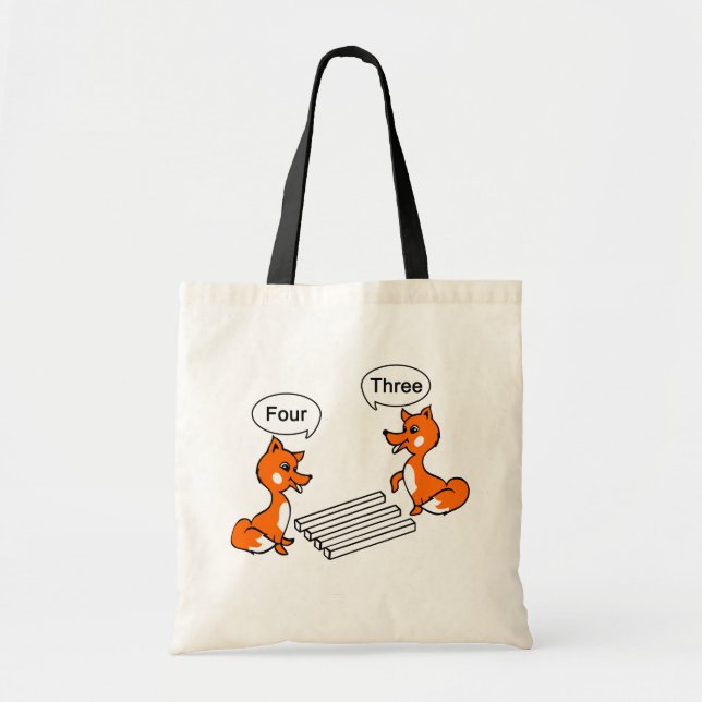 Bolso De Tela Ilusión óptica Trick Fox (Frente)