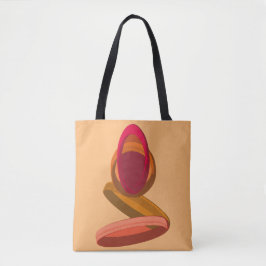 Bolso De Tela Ilustración abstracta de la lluvia de Cabo Verde p