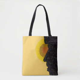 Bolso De Tela Ilustración abstracta del alma de la morabeza de C