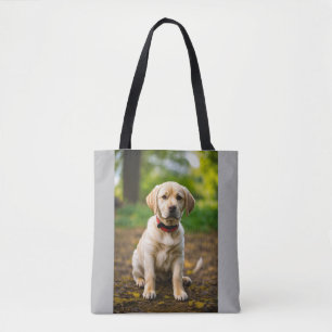 Bolso De Tela Ilustración adorable de perro Labrador – Cachorro 