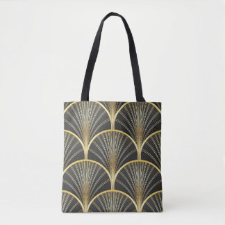 Bolso De Tela Ilustracion Art Deco de textura geométrica