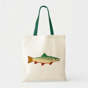 Bolso De Tela ilustracion artístico de truchas
