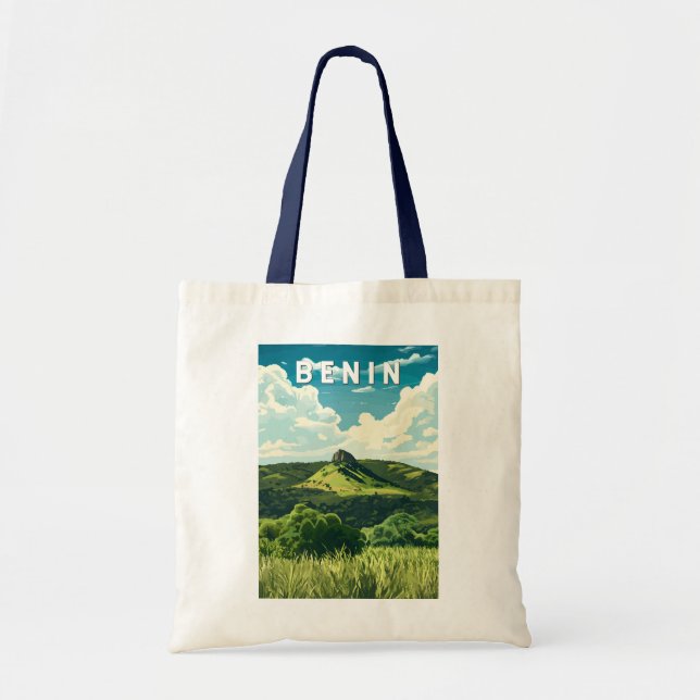 Bolso De Tela Ilustracion Benín Viajes de arte (Frente)