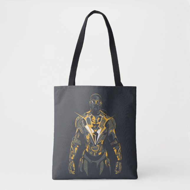 Bolso De Tela Ilustracion Black Lightning (Anverso)