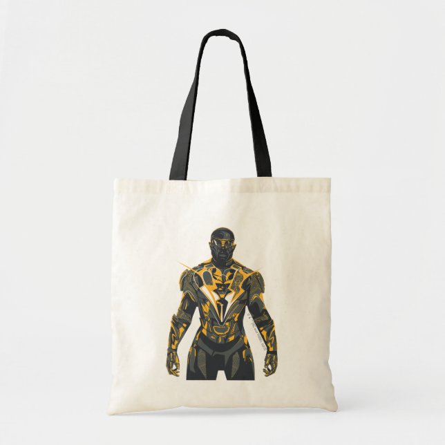 Bolso De Tela Ilustracion Black Lightning (Frente)