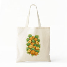 Ilustración Botánica de Piña Tropical Verano