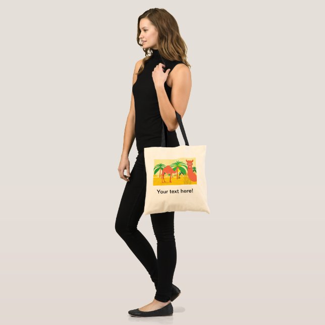 Bolso De Tela Ilustracion Camels (Anverso (modelo))