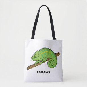 Bolso De Tela Ilustracion Chameleon de Parson
