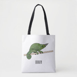 Bolso De Tela Ilustracion chameleon personalizado de Jackson