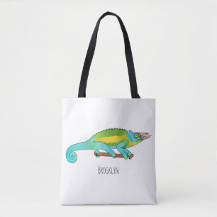 Bolso De Tela Ilustracion chameleon personalizado de Jackson