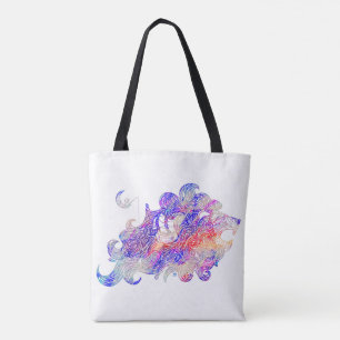 Bolso De Tela Ilustracion complejo del león marino del rugido