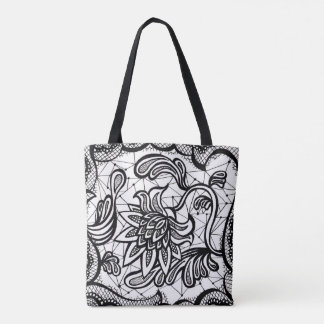 Bolso De Tela Ilustracion complejo nervioso y elegante de la