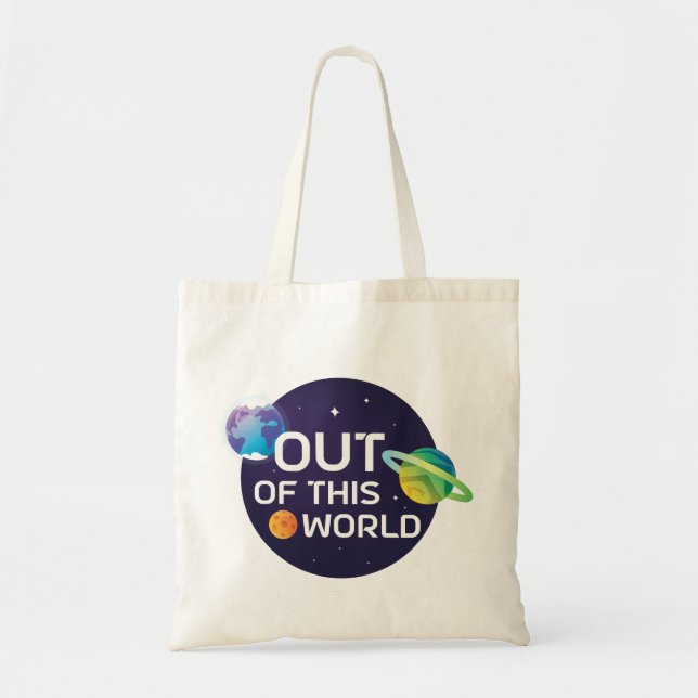 Bolso De Tela Ilustracion cósmico fuera de este espacio ultrater (Frente)