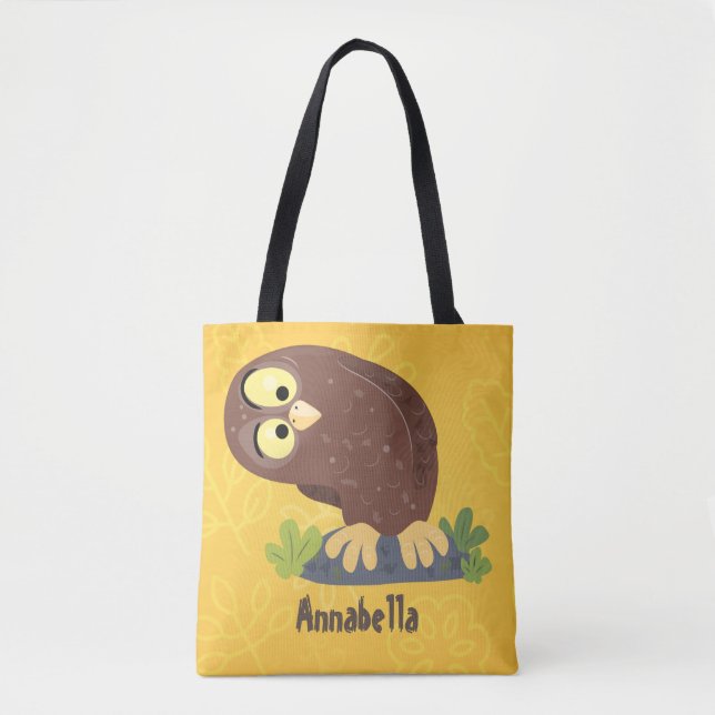 Bolso De Tela Ilustracion curioso y gracioso de personalizado de (Anverso)