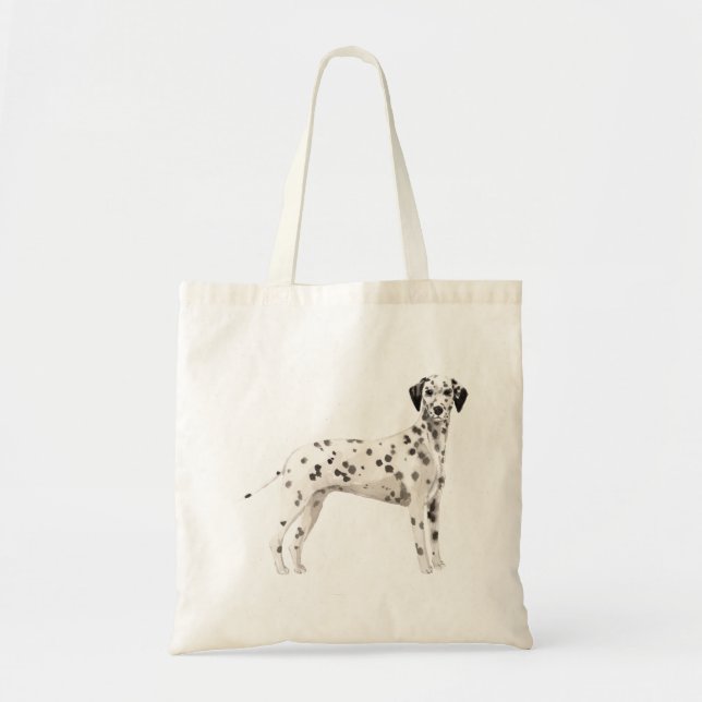 Bolso De Tela Ilustracion Cute Dalmatian (Frente)