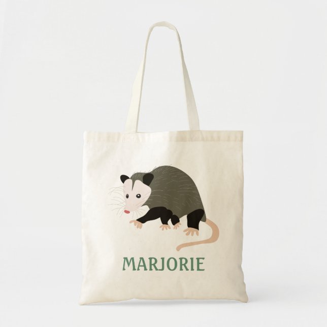 Bolso De Tela Ilustracion Cute Possum personalizado (Frente)