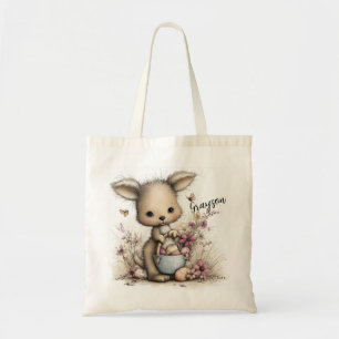 Bolso De Tela Ilustración de adorable cría de canguro