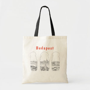 Bolso De Tela Ilustracion de Budapest y parlamento húngaro