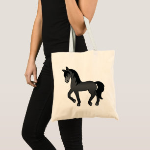 Bolso De Tela Ilustración de caballo de dibujos animados trotand