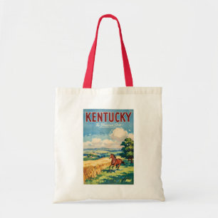 Bolso De Tela Ilustración de caballos de Kentucky Arte de viaje