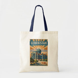 Bolso De Tela Ilustración de camello de Uzbekistán Arte de viaje