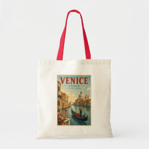 Bolso De Tela Ilustración de canales de Venecia Italia Arte de v