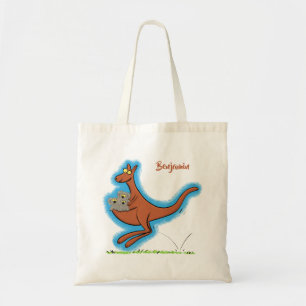 Bolso De Tela Ilustracion de canguro y personalizado de koalas