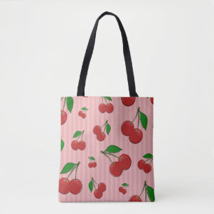 Bolso De Tela Ilustracion de cerezas