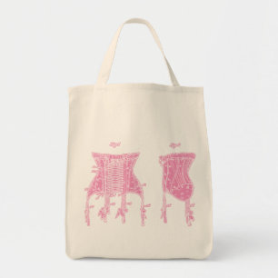 Bolso De Tela Ilustracion de conjunto rosa 1908
