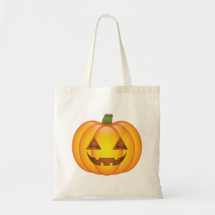 Bolso De Tela Ilustración de dibujos animados de calabaza de Hal