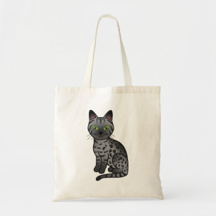 Bolso De Tela Ilustración de dibujos animados de Mau Egipcio con