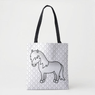 Bolso De Tela Ilustración de dibujos animados de poni Shetland g