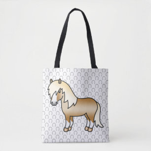 Bolso De Tela Ilustración de dibujos animados de poni Shetland P