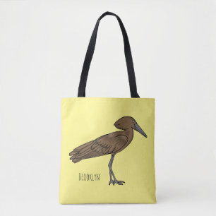 Bolso De Tela Ilustración de dibujos animados del pájaro Hamerko