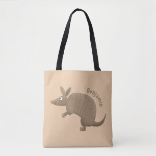 Bolso De Tela Ilustración de dibujos animados divertida de armad