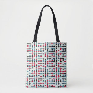 Bolso De Tela Ilustración de diseño de patrones geométricos sin 