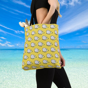 Bolso De Tela Ilustracion de diseño ovino en todo el patrón