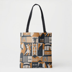 Bolso De Tela ilustracion de diseño sin fisuras de patrón argent