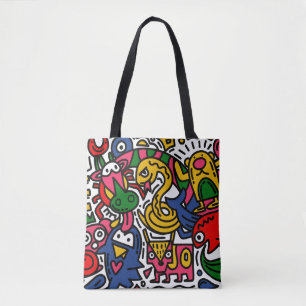 Bolso De Tela Ilustracion de Doodle de la cosecha de mano, perso