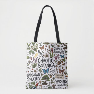 Bolso De Tela Ilustración de Ecologías Surrealistas Botánicas Ca
