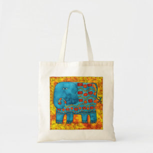 Bolso De Tela Ilustración de elefante estampado en acuarela