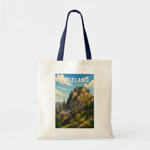 Bolso De Tela Ilustración de Escocia Reino Unido Arte de Viaje