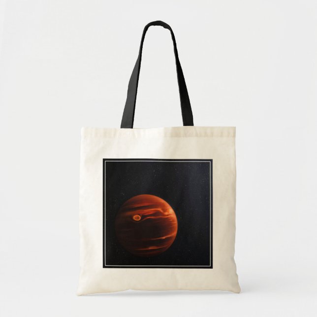 Bolso De Tela Ilustracion De Exoplanet Vhs 1256 B Y Sus Estrella (Frente)