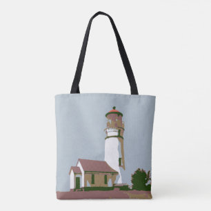 Bolso De Tela Ilustracion de faro de época