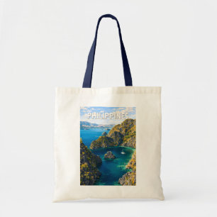 Bolso De Tela Ilustración de Filipinas Arte de viaje vintage